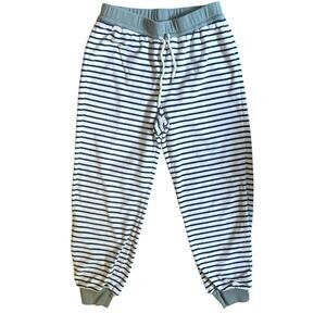 Madewell Make Weekends Longer Pants Women's Size S Blue/White Striped